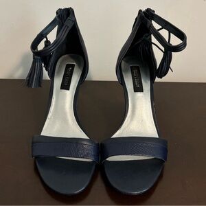 White House Black Market Snake Skin Heels Size 6.5